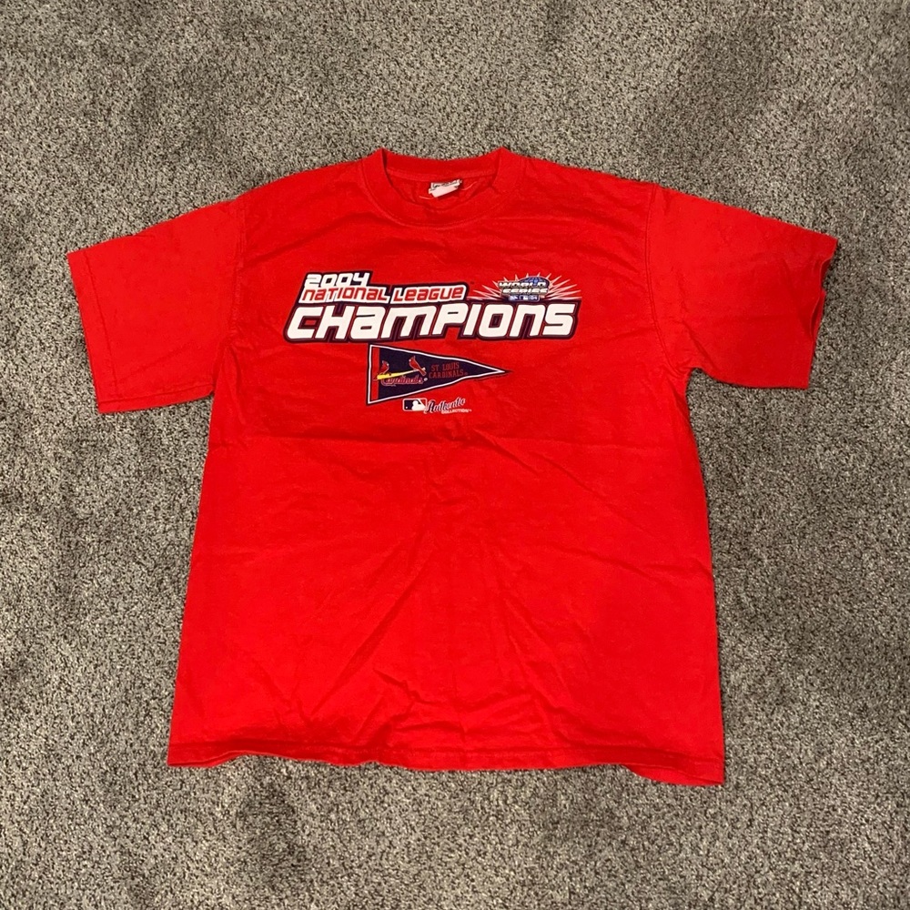 St. Louis Cardinals 2004 National League Champions T-Shirt Lee